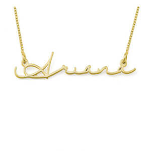 Hand Signature Style 14 kt Gold