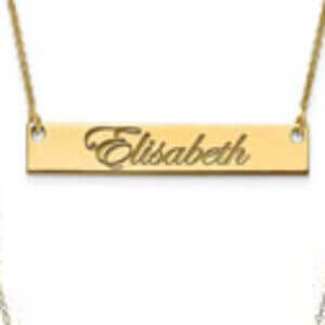 Name Plate Classic 14 kt Gold