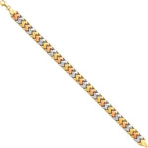 14K 3C Light Stampato Bracelet