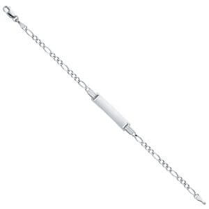 14KW 060 Figaro 3+1 Baby ID Bracelet