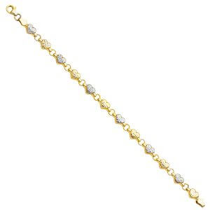 14K 2T Stampato Bracelet