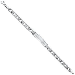 14KW Stampato Baby ID Bracelet
