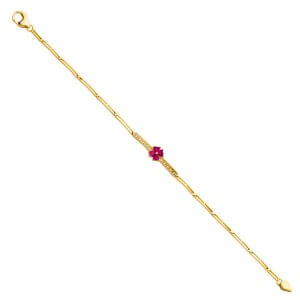 14KY CZ Bracelet