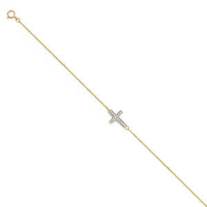 14KY Light CZ Bracelet