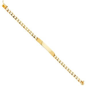 14KY Light Cuban Link ID Bracelet