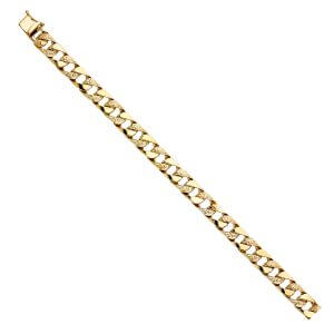 14KY Nugget Cuban Link Bracelet