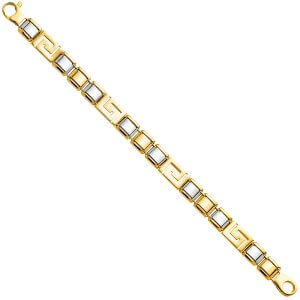 14K 2T Men's Bracelet