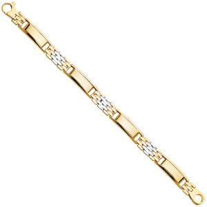14K 2T Men's Bracelet
