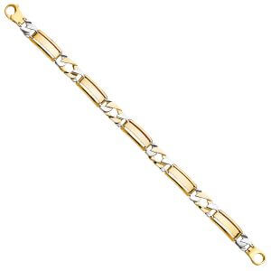 14K 2T Men's Bracelet