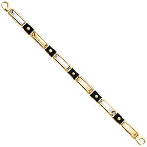 14K 2T Men's Bracelet