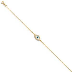 14KY Evil Eye Bracelet