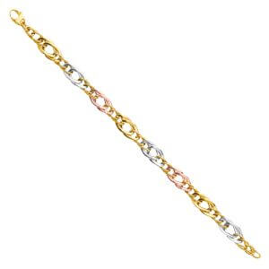 14K 3C Fancy Hollow Bracelet