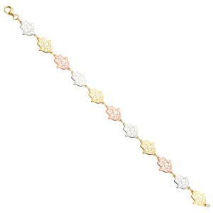 14K 3C Fancy Bracelet