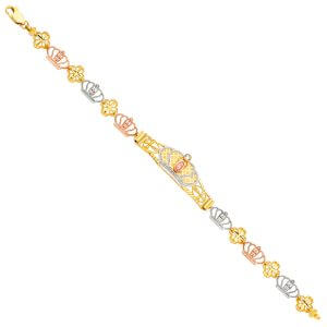 14K 3C Guadalupe ID Bracelet