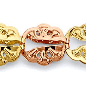 14K 3C Fancy Bracelet