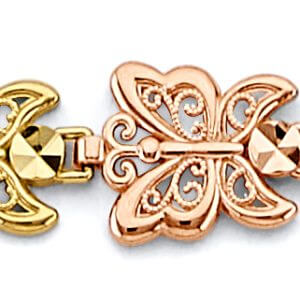 14K 3C Butterfly Bracelet