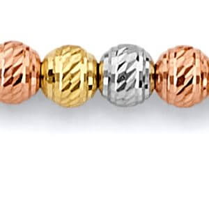 14K 3C DC Ball Bracelet