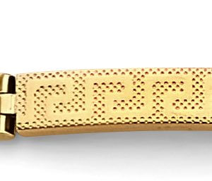 14K 2T Greek Design Bracelet