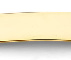 14K 3C Flower Plain ID Bracelet