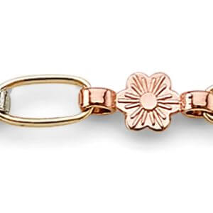 14K 3C Flower Bracelet