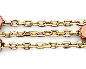 14K 3C 3 Line Bracelet