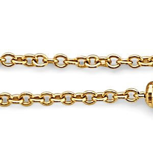 14KY 2 Line Ball Bracelet