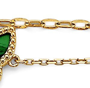 14KY 2 Line Butterfly Bracelet