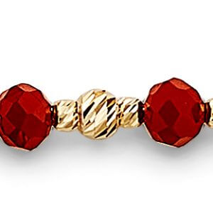 14KY Coral Bracelet