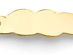 14KY Ename Butterfly Baby ID Bracelet