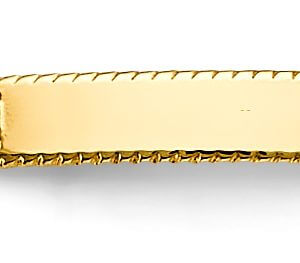 14KY Enamel Boy Baby ID Bracelet
