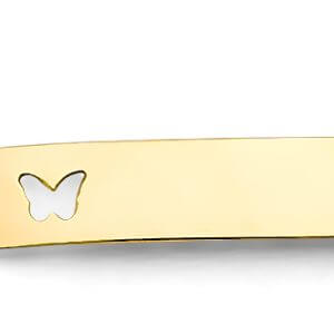 14K 3C Ball Baby ID Bracelet
