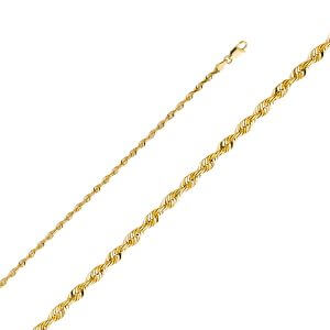 14KY 3mm Rope Chain