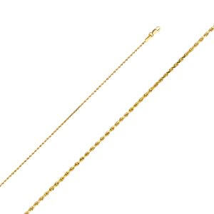 14KY 1mm Rope Chain