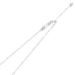 14KW 1.1mm Adjustable Twist Mirror Chain - 20"
