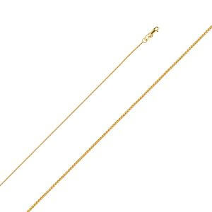 14KY 0.9mm Wheat Chain