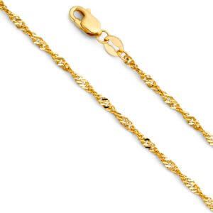 14KY 1.8mm Singapore Chain