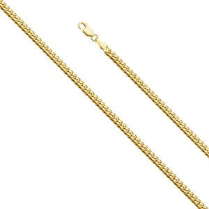 14KY 4mm Solid Miami Cuban 120