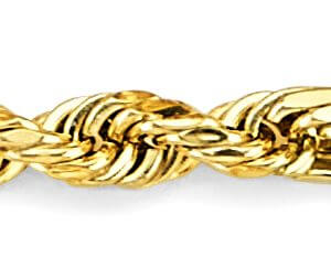 14KY 3.5mm Hollow Figaro Rope Chain
