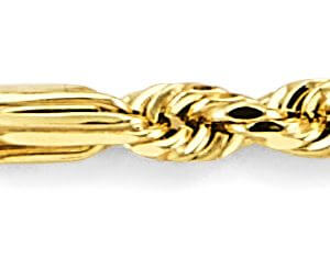 14KY 3mm Hollow Figaro Rope Chain