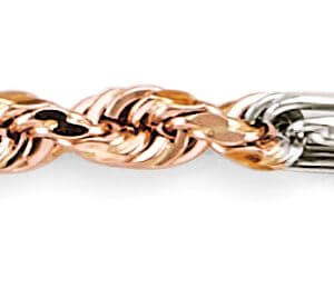 14K 3C 3mm Hollow Figaro Rope Chain