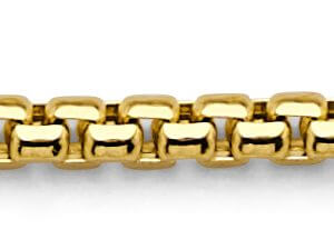 14KY 2.7mm Hollow Round Box Chain