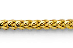14KY 1.7mm Round Franco Chain