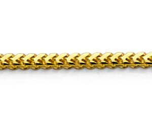 14KY 1.2mm Flat Franco Chain