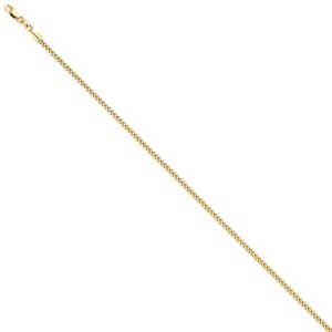 14KY 2.3mm Hollow Franco WP Chain
