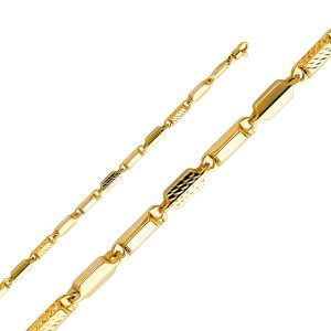 14KY 4.5mm Hollow Bullet Chain