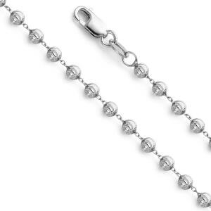 14KW 2.9mm Moon-Cut Ball Chain