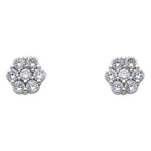 14KW CZ Earrings (ER322W)