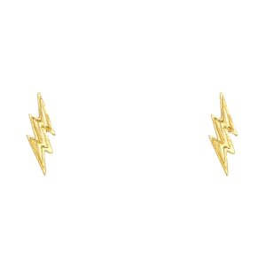 14KY Small Thunder Post Earrings
