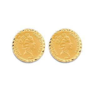 14KY Queen Elizabeth Earrings/Set