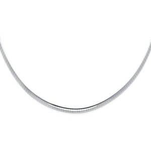 14K 2T Reversible Omega (3mm) Chain